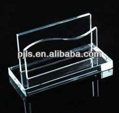 office gift crystal name card holder, card holder card stand