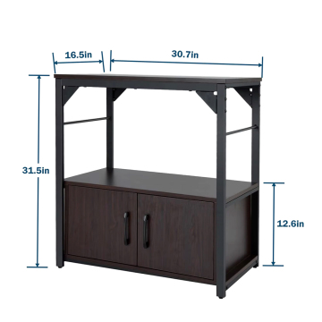Heavy Duty Metal Frame 20 Gallon Fish Tank Holder with Locker