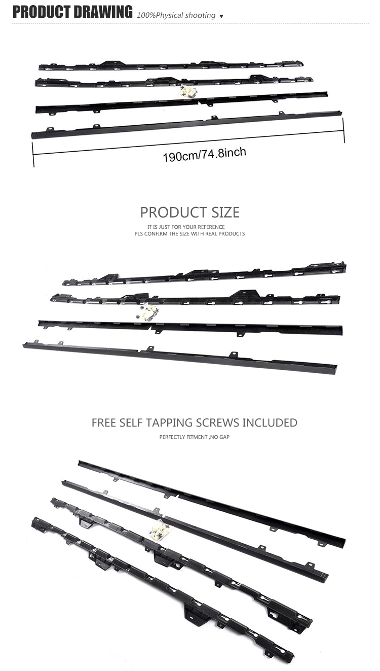 ABS car side skirt kit for Volkswagen Golf MK7 7and 7. 5 2014-2018