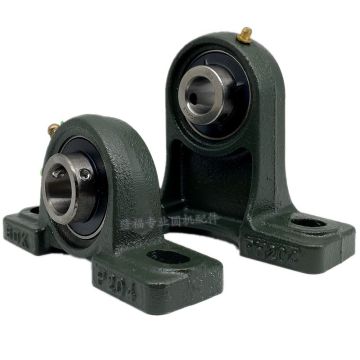 Circular machine pedestal bearing block