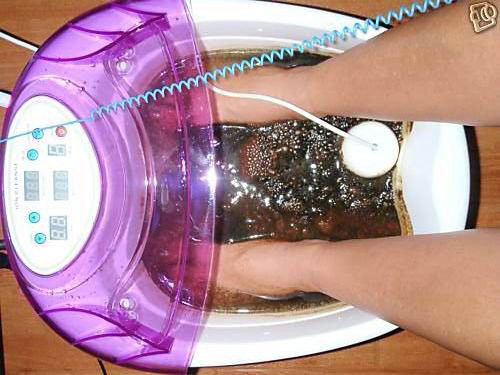 White Ionic Detoxifying Foot Bath 110v / 220v , Portable And Ion Cleanse