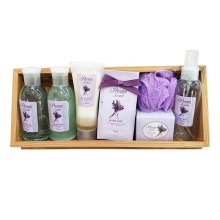 Professional Luxury Lavender Wood Bath Gift Set for Spa