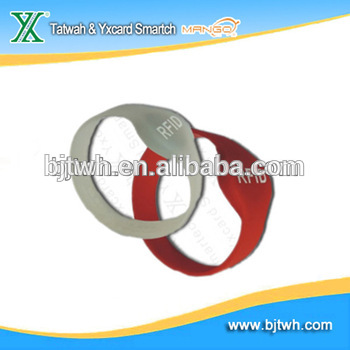 hot selling rfid silicone bracelets for library use