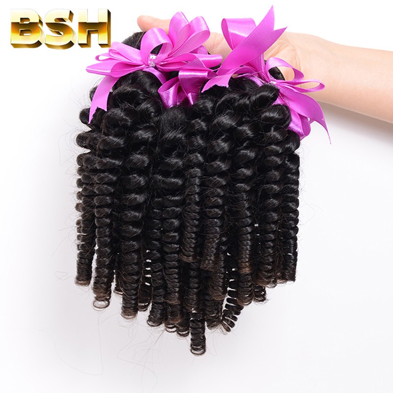 romance curl human hair Top Quality 8A funny hair egg curl hair extension Wholesale bouncy curls