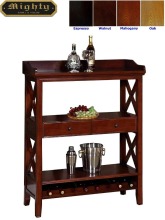 Wooden 2 Tiered Wine Rack Furniture Stand Wine Racks Bar Table