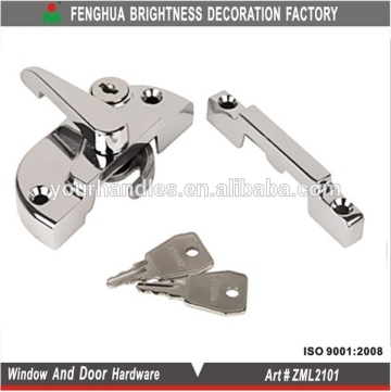 Locking Fitch Fastener with Narrow Keep, sliding window locks