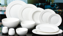 NEW BONE CHINA EMBOSSED TABLEWARE SET