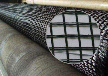 PET polyester Biaxial Geogrid coated PVC