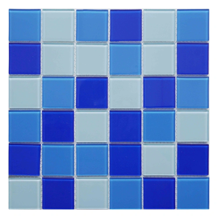 25X25mm New Foshan Manufacturer Glossy Swimming Pool Glass Mosaic Tile