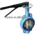 Worm gear wafer butterfly valve butterfly valve