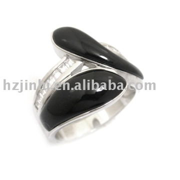 925 sterling silver ring with agate