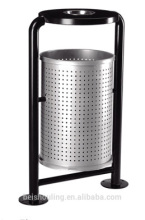 New design galvanized &stainles steel ashtray dustbin