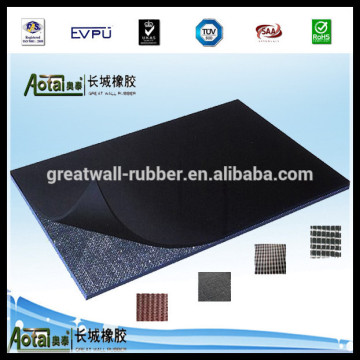SBR cloth insertion rubber flooring mat/SBR rubber sheet/SBR rubber floor mat