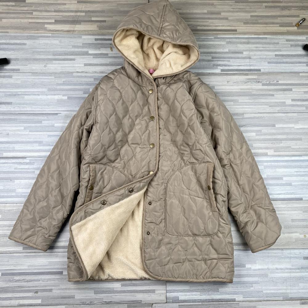 Women S Padded Long Coat With Hood