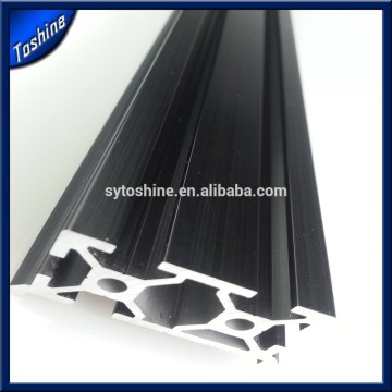 black anodized 6063T5 extrusion aluminum profile