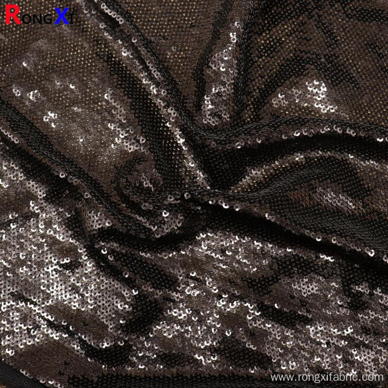 Hot Selling 3Mm Black Sequin Fabric