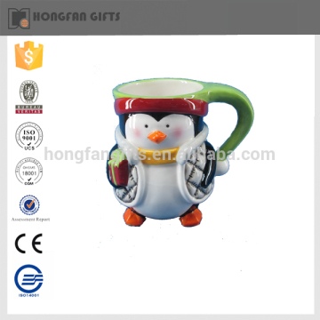 creative cute penguine ceramic milk tea cup