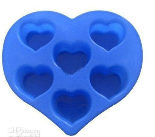 Silicon Kitchen Ware, Heart Shaped Silicone Mould For Cake / Chocolate / Candle / Soap