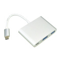 Skriv C till VGA / PD / USB3.0 USB-laddare