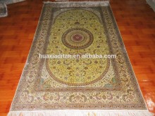 high density oriental double knots handmade silk carpet