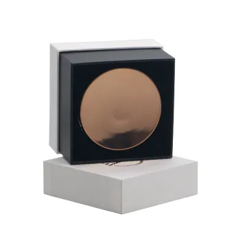 Cover and base structure face powder case