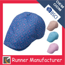 Customed Peaked Blue Ivy Cap Wholesale