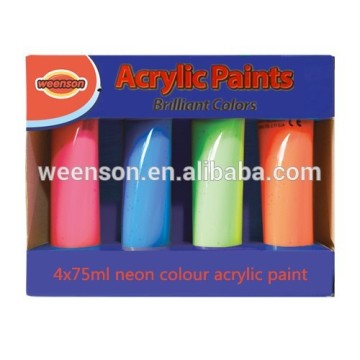 75ml non-toxic neon acrylic paint