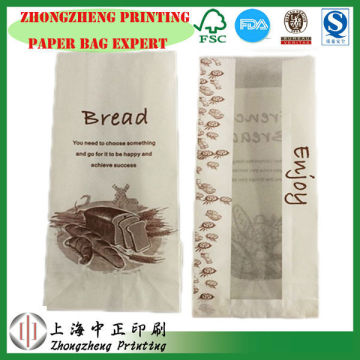 Food Bag With Window, paper bag with window, window paper bag for bread