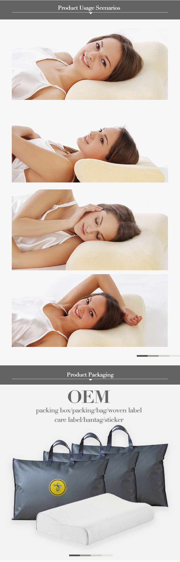 Sponduct 100 % Bamboo Pillows,Charcoal Pillow Bamboo Memory Foam Pillows,Aloe Vera Bamboo Pillow Logo Wholesale