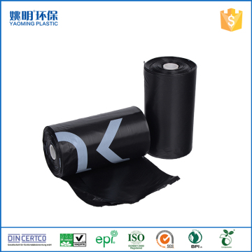 Custom printed poop bags plastic disposable rolls waste bags