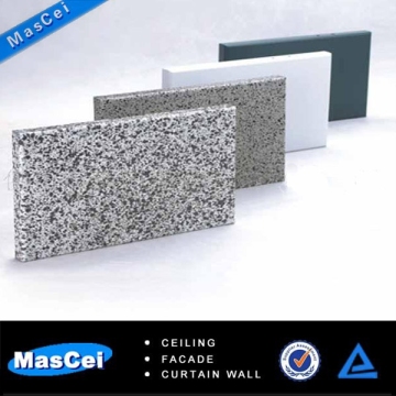 Imitative marble panel made with aluminum
