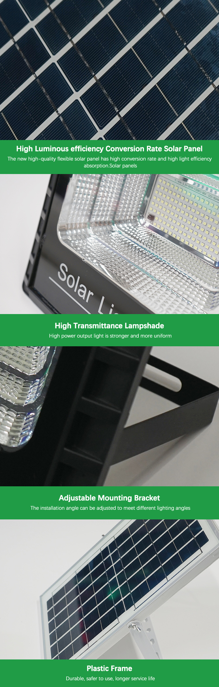 G-Lights High Lumen Ip67 Водонепроницаемый Открытый ABS Пульт дистанционного управления Smd 200 Вт Светодиодный солнечный прожектор