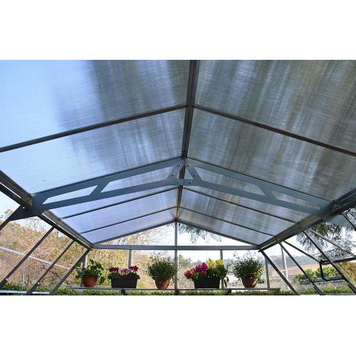 Aluminum frame greenhouse with pc roof glass garden