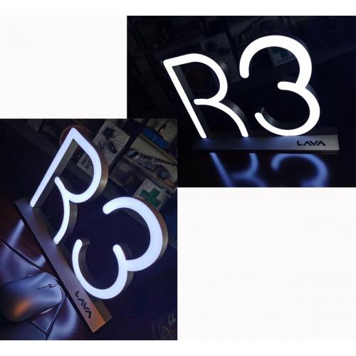 Countertop 3D Letter Light Sign