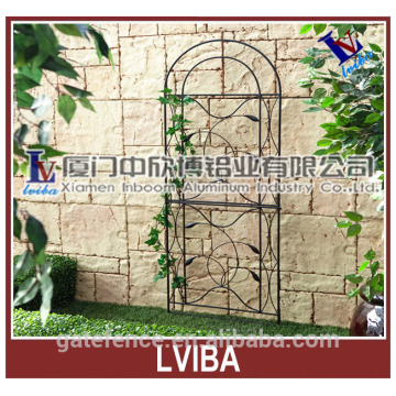 Decorative wrought iron trellis