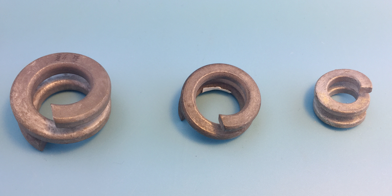 Spirálrugós alátét, dupla tekercsrugós alátét