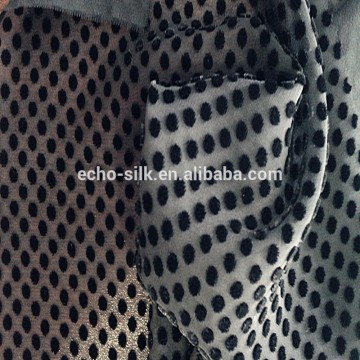 silk rayon velvet b/out fabric