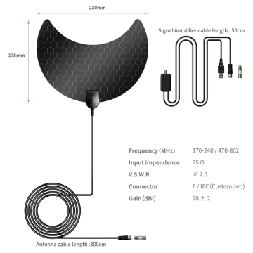 Tv Antenna Booster Satellite Hdtv Indoor