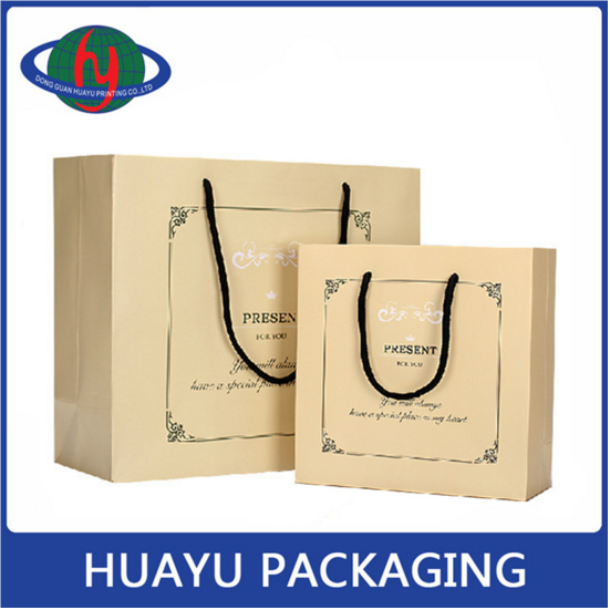 High Quality Eco Friendly Brown Paper Bag Shopping Kraft Paper Bag