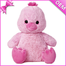 25cm Sitting Soft Pink Plush Stuffed Animal Duck, Duck Stuffed Toy, Plush Pink Duck