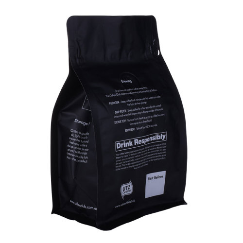 Bionedbrytbar Populær Coffee Pouch Flat Bottom Bag