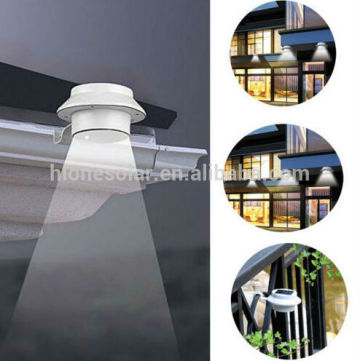 Pathway Fence Gutter Light Outdoor Garden Yard Solar Wall Lamp