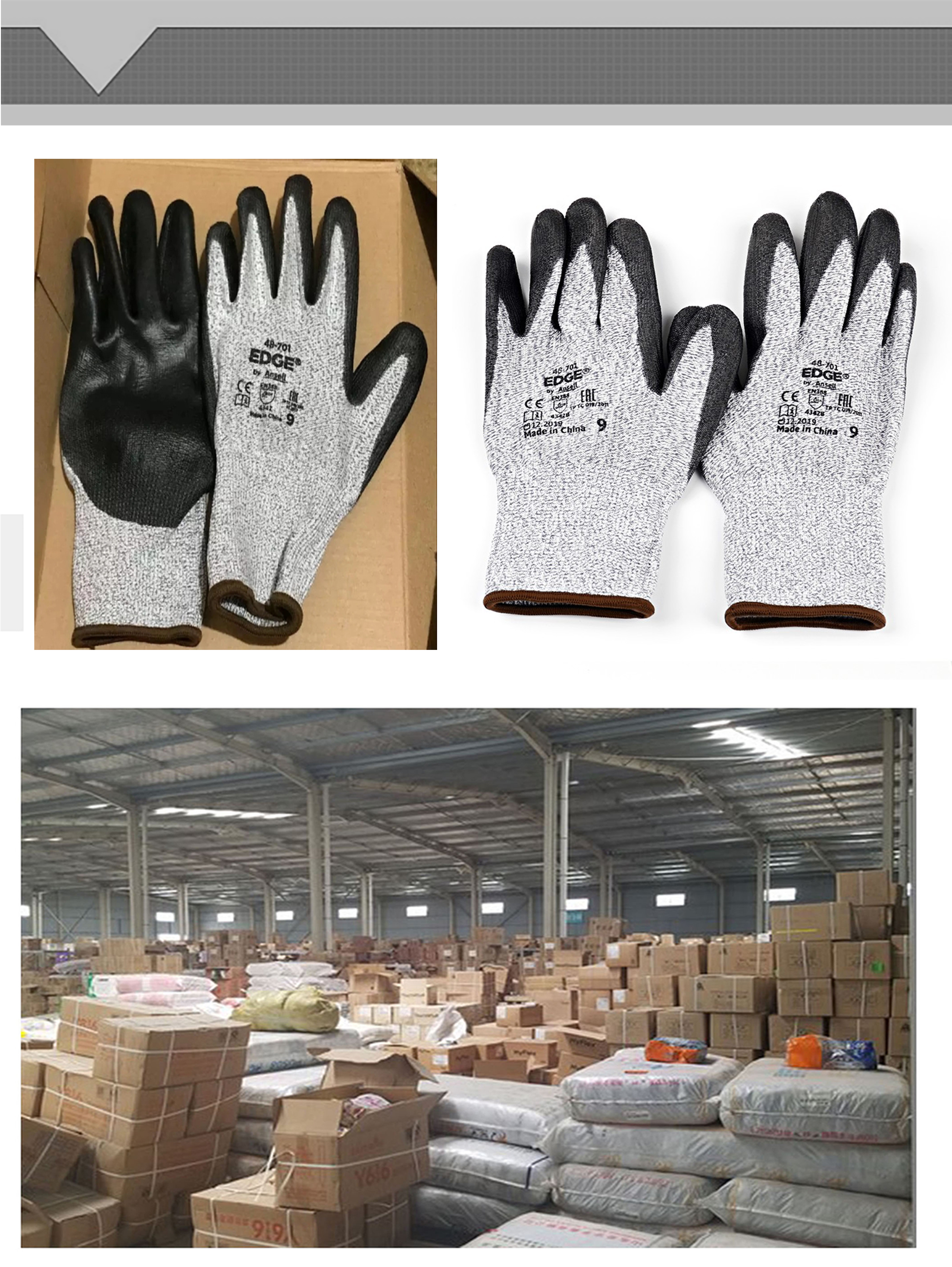 Unique design hot sale work safety heat insulating cut resistant glove