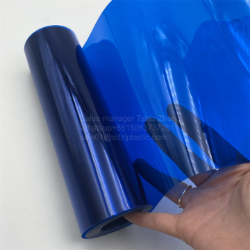 Película de PVC blue azul translúcida