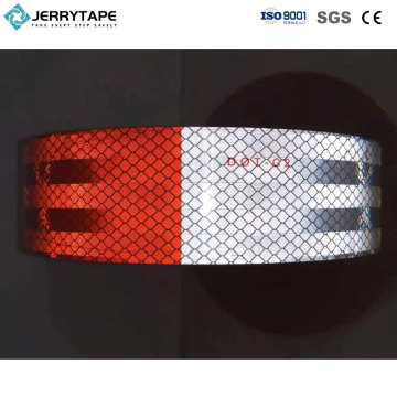 Reflektif Tape White-Red Prismatik Dot- C2 Conspicuity Tape