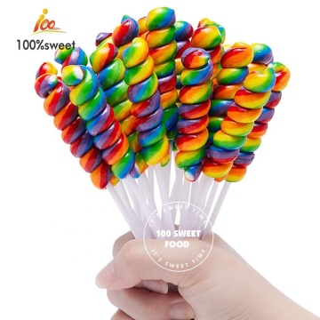 Bulk Twist Swirl Lollipop Variety Pack - Individually Wrapped Rainbow Spiral Pops