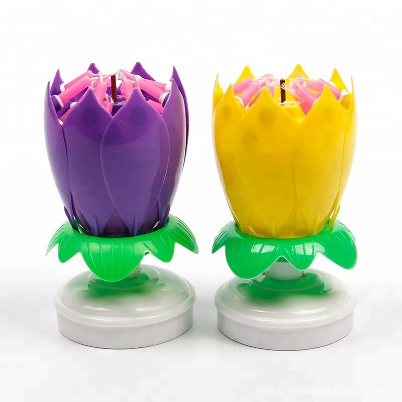 Rotatory Flower Candle