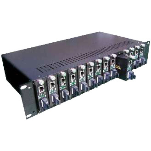 14 slot fiber media converter chassis
