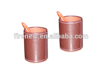 Faux Leather Pens Holder Case