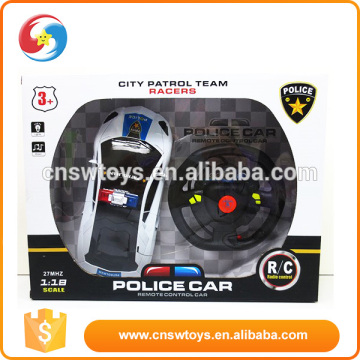steering wheel control RC car w light policeman sound